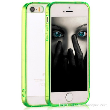 TPU Bumper with Hard Clear Back Cover for iPhone 5/5s